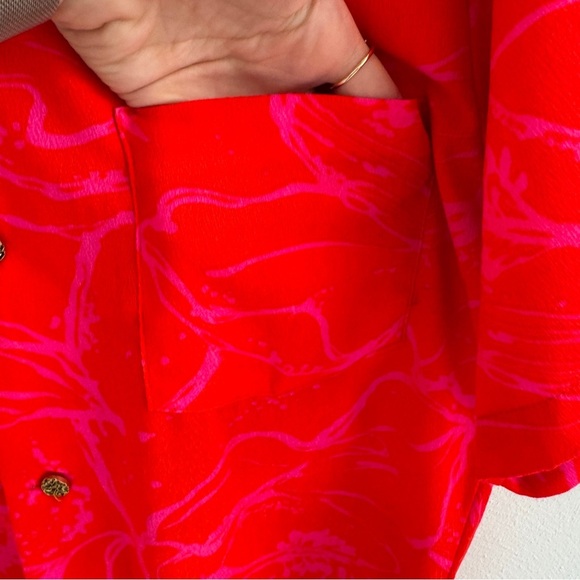 Vintage Hanakahi of Hawaii Men’s Size Medium Vibrant Pink Red M - Picture 5 of 11